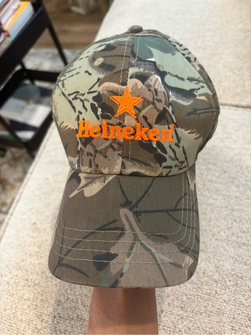 Heineken Camo Embroidered Trucker Hat Snapback Casual Cap
